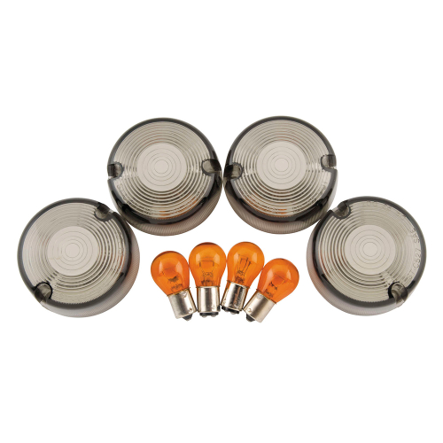 Bikers Choice - Bikers Choice Turn Signal Lens Kit - Smoked - 161032