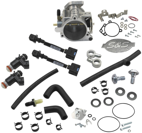 S&S Cycle - S&S Cycle 58mm Single Bore EFI Throttle Body/Fuel Rail Kit - 106-4408