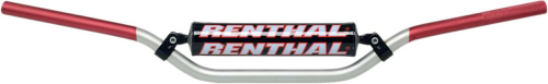 Renthal - Renthal 7/8in. Handlebar - Silver/Red - 971-08-SR