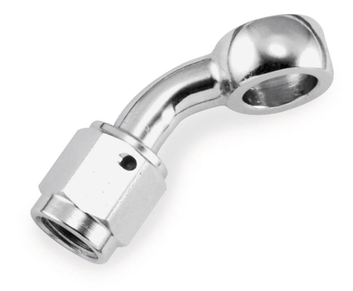 Goodridge - Goodridge 45 Degree Banjo Brake Line Fitting - 3/8in. (10mm) - Chrome - MCHD-005