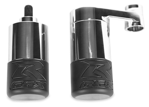 Street Bikes Unlimited - Street Bikes Unlimited Frame Sliders - Black Base - SF1006PC-01