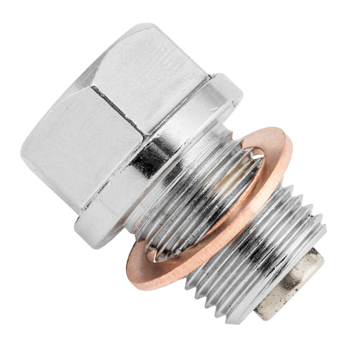 BikeMaster - BikeMaster Steel Magnetic Oil Drain Plug - 14mm x 1.25 - 29-14Z125