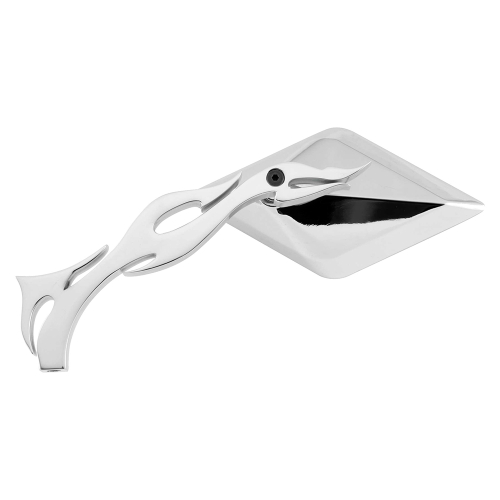 BikeMaster - BikeMaster Diamond Flame Stem Mirror - Left - KS-A03L