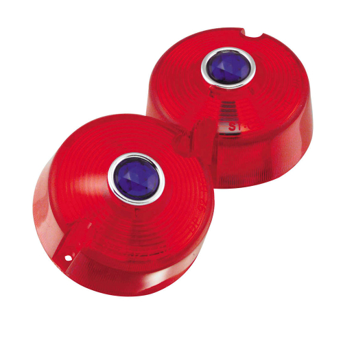 Bikers Choice - Bikers Choice Blue Dot Turn Signal Lenses - 74223S2