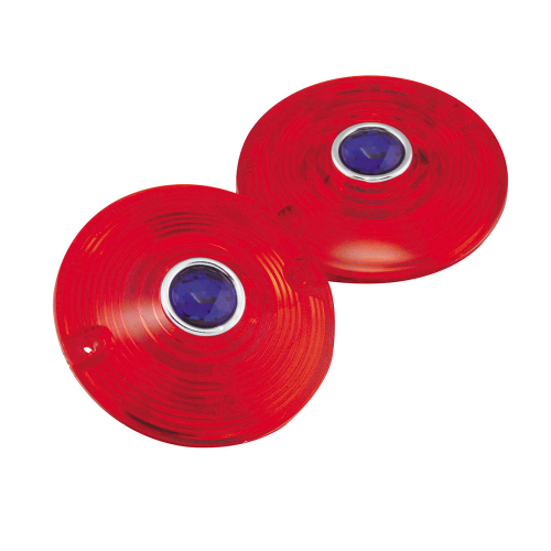 Bikers Choice - Bikers Choice Blue Dot Turn Signal Lenses - 74225