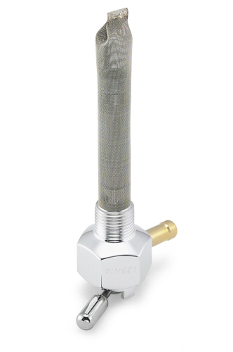 Pingel - Pingel Power-Flo Petcock - 90deg. Outlet Facing Inward - Aluminum - 6211-AH