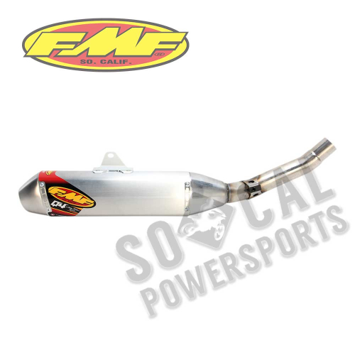 FMF Racing - FMF Racing Q4 Spark Arrestor Slip-On - Stainless Midpipe - 044271