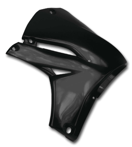 Cycra - Cycra Powerflow Intake Radiator Shrouds - Black - 1776-12
