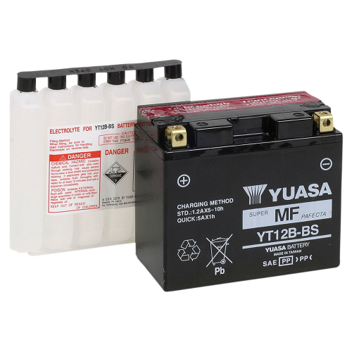 Yuasa - Yuasa Maintenance Free Battery - YT12B-BS - YUAM6212B