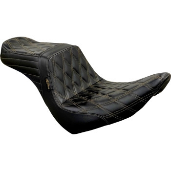 Le Pera - Le Pera Tailwhip Seat - Double Diamond Chestnut - LYR-580DD-CHET