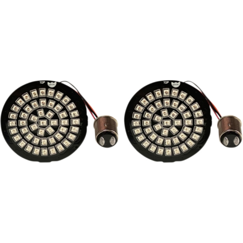 Custom Dynamics - Custom Dynamics Genesis 4 Red Ring 1157 Rear Turn Signal Inserts - GEN-4-RR-1157