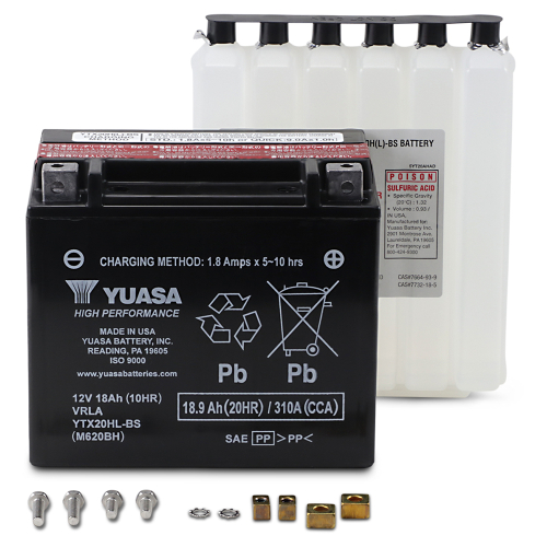 Yuasa - Yuasa High Performance Maintenance Free Battery - YTX20HL-BS - YUAM620BH