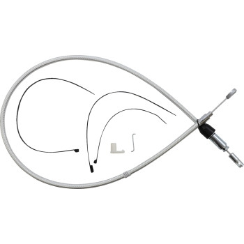 Magnum - Magnum Alternate Length Sterling Chromite Quick Connect Braided Upper Clutch Cable - 40in. - 32346HE