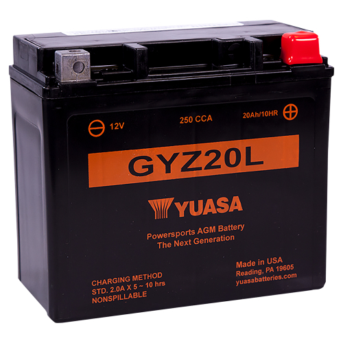 Yuasa - Yuasa Factory Activated Maintenance Free Battery - GYZ20L - YUAM720GZ
