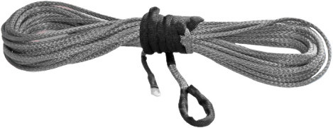 KFI Products - KFI Products Synthetic Winch Line - 15/64in x 38ft - Smoke - SYN23-S38