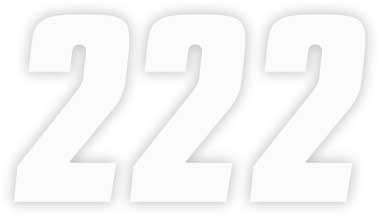 Factory Effex - Factory Effex Factory Number 4in. - No.2 - White - 08-90012