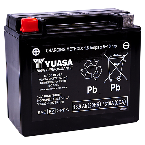 Yuasa - Yuasa Factory Activated Maintenance Free Battery - YTX20H - YUAM72RBH