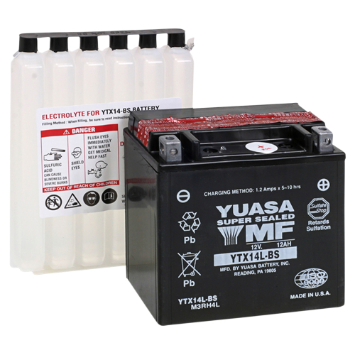 Yuasa - Yuasa Maintenance Free Battery - YTX14L-BS - YUAM3RH4L