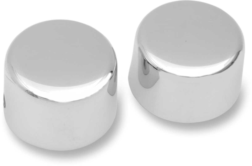 Drag Specialties - Drag Specialties 3/4in. Chrome Axle Caps - Front - 301690-BC105