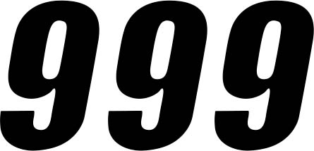 DCOR - DCOR Individual Numbers 6in. - No.9 - Black - 45-26-9