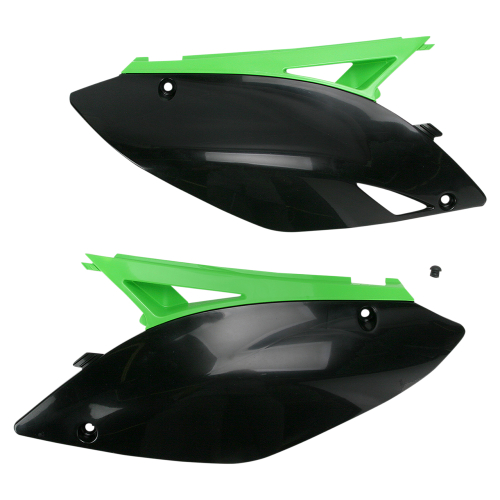 Acerbis - Acerbis Side Panels - Black/Green - 2141730215