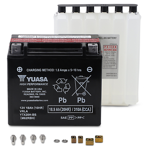 Yuasa - Yuasa High Performance Maintenance Free Battery - YTX20H-BS - YUAM62RBH