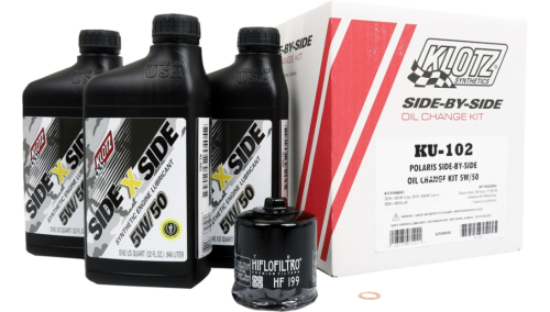 Klotz Oil - Klotz Oil SXS Oil Change Kit - 5W/50 - KU-102