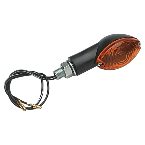 K&S Technologies - K&S Technologies Ultra-Small Mini-Stalk Marker Lights - Black with Amber Lens - 25-8350