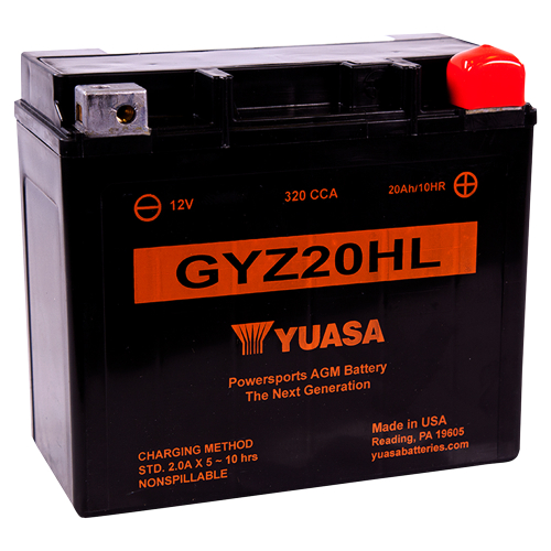 Yuasa - Yuasa GYZ High Performance Maintenance Free Battery - GYZ20HL - YUAM720GH