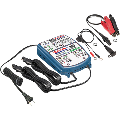 Tecmate - Tecmate Optimate 2 Duo Two-Bank Bronze Series Battery Charger - TM-571
