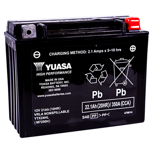 Yuasa - Yuasa High Performance Maintenance Free Battery - YTX24HL - YUAM7250H