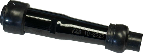 K&S Technologies - K&S Technologies Spark Plug Resistor Cover - Straight Type - 10/12mm. - Black Plastic - 10-2222