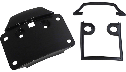 Custom Dynamics - Custom Dynamics Replacement CVO License Plate Assembly - Black - CD-CVO-MOUNT-B
