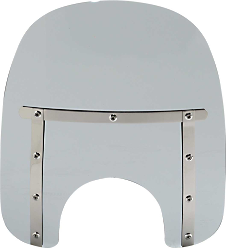 Memphis Shades - Memphis Shades Memphis Slim Windshield (7in. Cutout) - 15in. - Black Smoke - MEM41112
