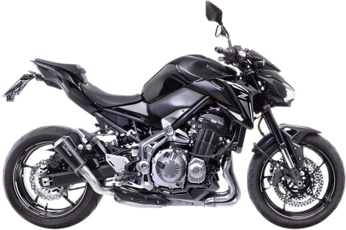 Leo Vince - Leo Vince LV-10 Slip-On - Stainless Tailpipe/Black Muffler/Stainless Steel End Cap - 15204B