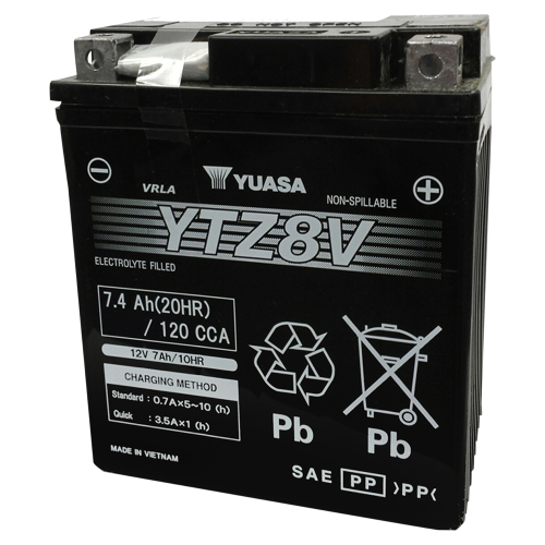 Yuasa - Yuasa Factory Activated Maintenance Free Battery - YTZ8V - YUAM728ZV