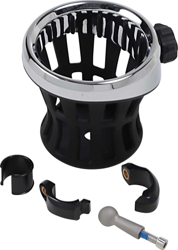 Ciro - Ciro Drink Holder with 7/8in. and 1in. Handlebar Mount - Black - 50413