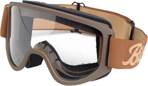Biltwell Inc. - Biltwell Inc. Moto 2.0 Goggles - 2101-5801-012 - Chocolate/Sand / Clear Lens - OSFM