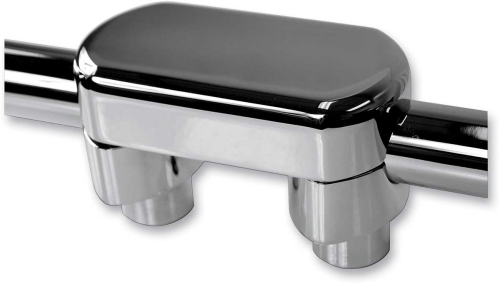 LA Choppers - LA Choppers Hefty Handlebar Riser/Top Clamp Kit - 1-1/2in. Tall - Chrome - LA-7446-01