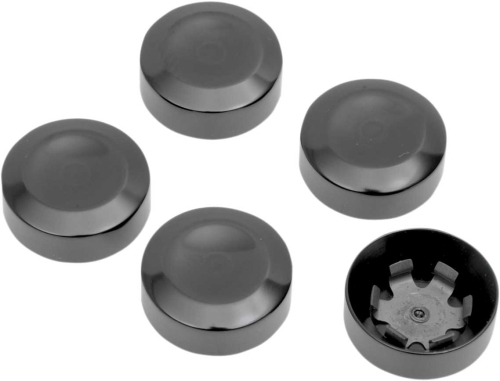 Drag Specialties - Drag Specialties Rear Pulley Bolt Cover - Black - D26-0152B