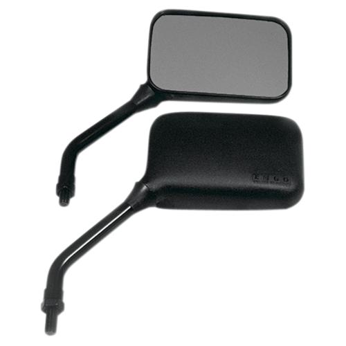 Emgo - Emgo Universal Rectangular Mirror - GP Deluxe - Short Stem - 10mm Thread - Both - 20-78253