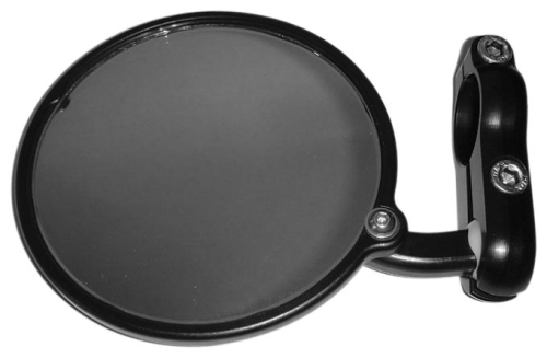 CRG - CRG Hindsight Right Side Bar End Mirror - Black - HS-100-R