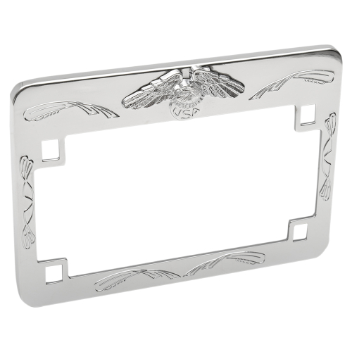 Emgo - Emgo Eagle License Plate Frame - Chrome - 86-42630