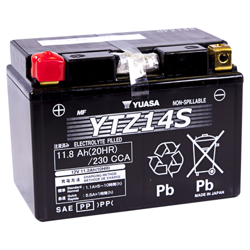 Yuasa - Yuasa Factory Activated Maintenance Free Battery - YTZ14S - YUAM72Z14