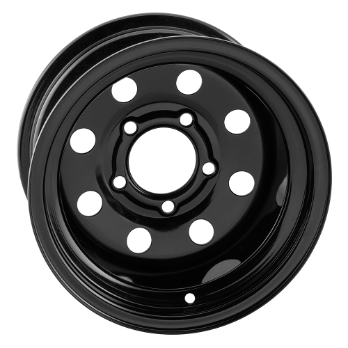 QuadBoss - QuadBoss Steely Wheel - 12x7 - 2+5 - 5/4.5 - Black - RT-FC0170127114BLD