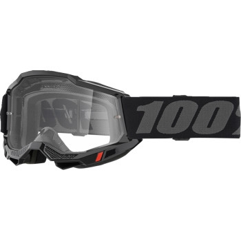 100% - 100% Accuri 2 Goggles - 50013-00038 - Black/Clear Lens - OSFM
