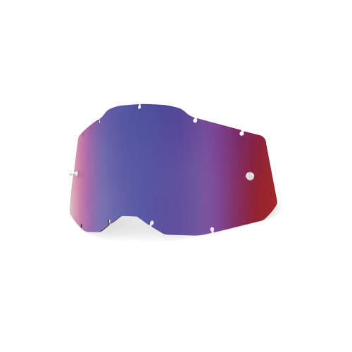 100% - 100% Replacement Lens for Adult Racecraft 2/Accuri 2/Stratus 2 Goggles - Red/Blue - 59078-00008 - Red/Blue Lens