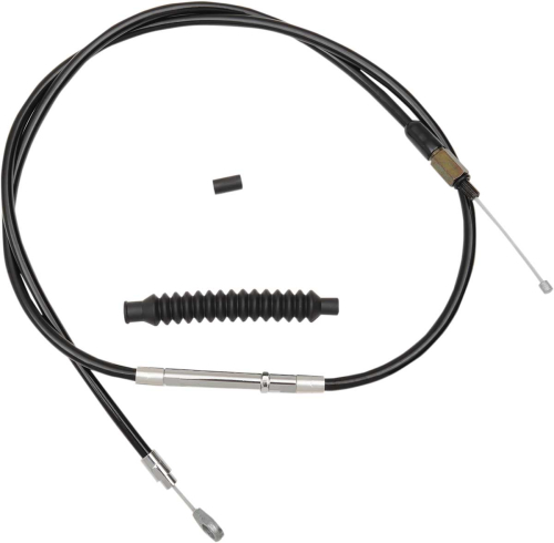 LA Choppers - LA Choppers Braided Clutch Cables - 12in.-14in. Ape Hangers - Black - LA-8010C13B