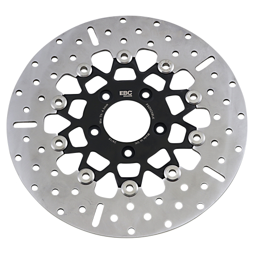 EBC - EBC 10 Button Floater Contour Wide Band Brake Rotor - FSD023BLK