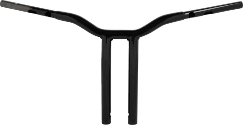 LA Choppers - LA Choppers 1-1/4in. One-Piece Kage Fighter Pullback Handlebar - 14in. Rise - Gloss Black - LA-7369-14B